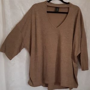 💕2 FOR $10💕 4x Marled Black/Tan Sweater